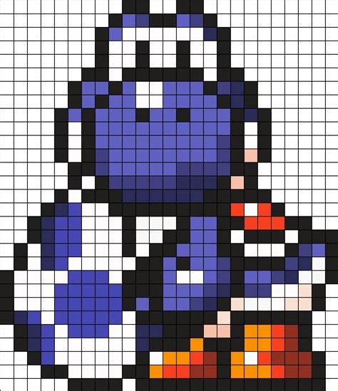 yoshi pixel art grid Pixel art facile yoshi - Pixel Art Grid