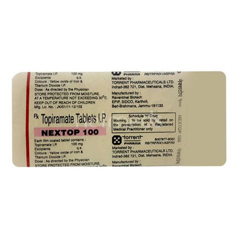 Nextop 100mg Tablet 10 S Price Uses Side Effects Netmeds