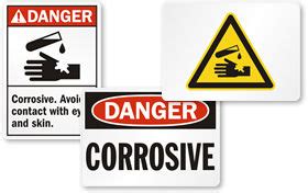 Corrosive Materials Signs | Corrosive Material Warning Sign