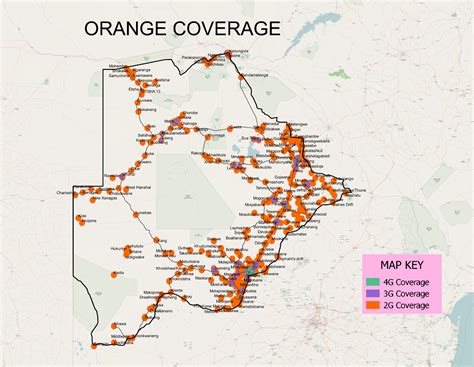 Our coverage map | Orange Botswana