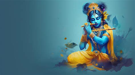 Image Of Divine Beautiful Closed Eyes Blue Colored Krishna 22592272