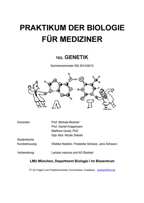 Zusammenfassung Mikrobiologie 1 komplett Praktikum der Biologie für