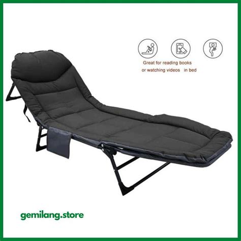 Jual KURSI MALAS KASUR SANTAI LIPAT PORTABLE FOLDING ESCORT BED