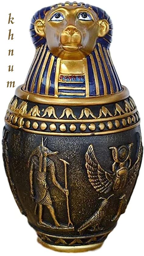 Egyptian Urn Adult Large Ashes Urn Human Cremation Ashes Memorial