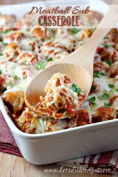 Meatball Sub Casserole Let S Dish Recipes