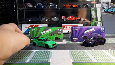 Mini Gt 1 64 Liberty Walk Nissan Gtr Green Hobbiestock Exclusive And Magic Purple Japan