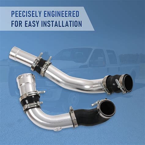 Cold Hot Side Intercooler Pipe Boot Kit For 11 16 Ford 6 7l Diesel