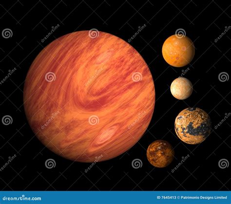 Planet Jupiter And Moons Stock Photos - Image: 7645413