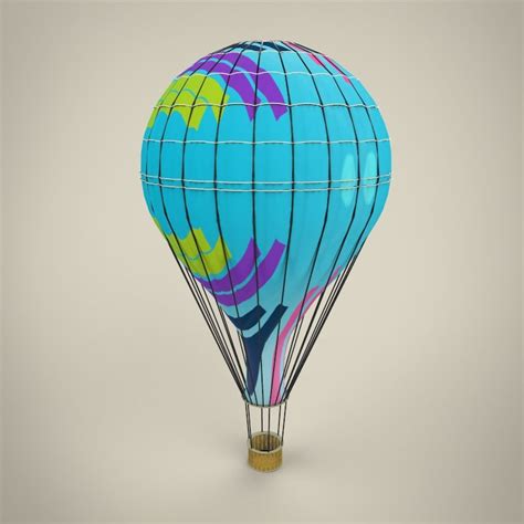 Hot Air Balloon D Model Turbosquid