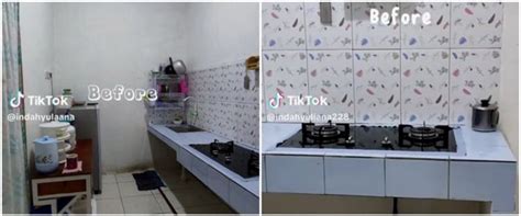 9 Potret Dapur Mungil Subsidi Di Makeover Jadi Estetik Versi Low Bujet