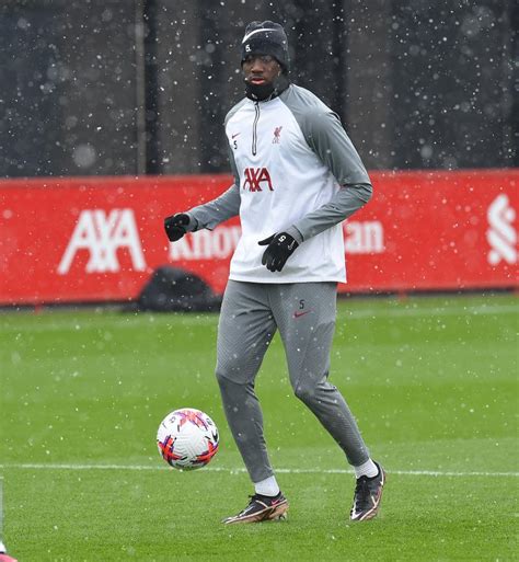 Photos: Liverpool prepare for Bournemouth in Kirkby snow