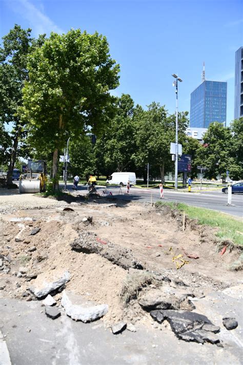 Foto Po Eli Radovi Na Izgradnji Kru Nog Toka Kod Brankovog Mosta