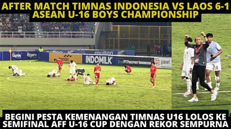 Timnas U Lolos Semifinal Aff Selebrasi Pecah Sujud Syukur Pemain