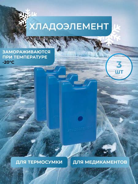 Аккумулятор холода объем 400 мл, 3 шт. - купить с доставкой по выгодным ...