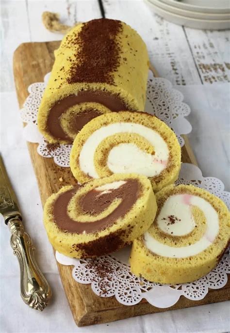 Neapolitan Ice Cream Cake Roll Mangia Bedda