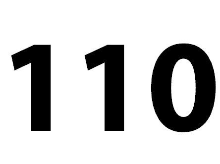 Zahl 110