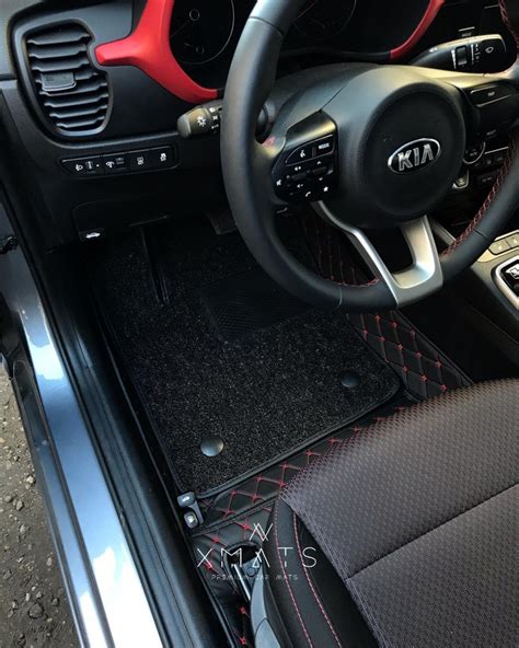 Коврики из экокожи для KIA RIO 4. 3D коврики из экокожи для KIA RIO 4 ...