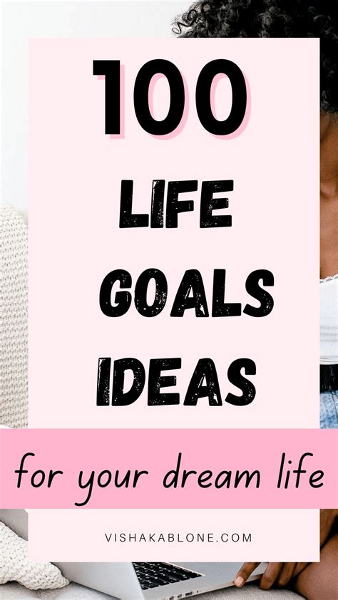 100 Life Goals ideas for creating your dream life - Vishaka Blone