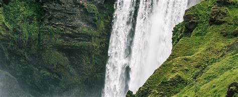 waterfalls, nature, green - Stock Image - Everypixel