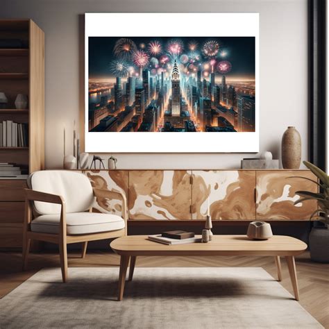 New Years Eve Wall Art VERTICAL Fireworks Display Home Decor DIGITAL