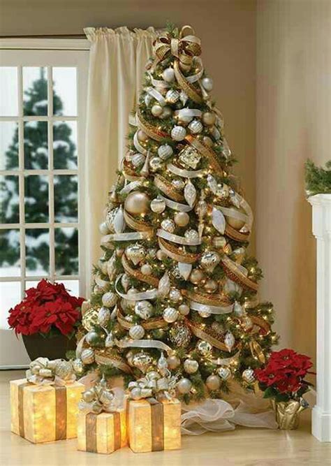 20 Luxury Gold Christmas Trees Decor For Sparkling Holidays Homemydesign