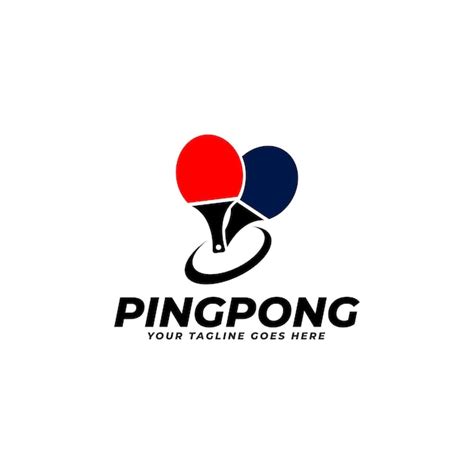 Premium Vector Rackets For Ping Pong Or Table Tennis Vector Logo