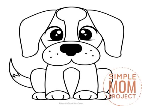 Free Printable Dog Template Simple Mom Project