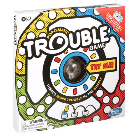 Trouble Board Game Logo