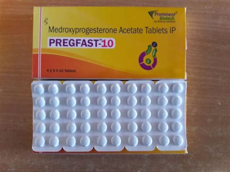 Medroxyprogesterone 10 Mg Tablet At Rs 66 Stripe Meprate Tablet In