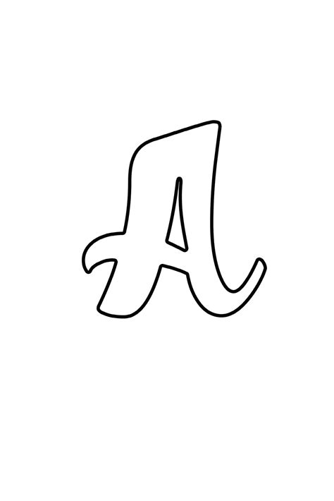 Bubble Letters Cursive