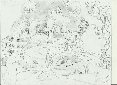 Fluttershys Cottage Sketch By Imsokyo On Deviantart