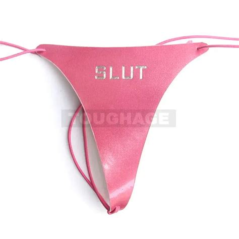 Pink Panties Slut Paint Leather Pants Sexy Little Panties O105 ...