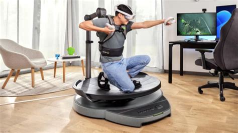 This full-body VR treadmill lets you experience VR in a tiny space