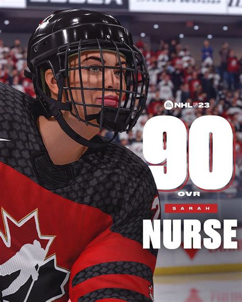 Sarah Nurse NHL 23 Rating Reveal: 90 OVR : r/EA_NHL