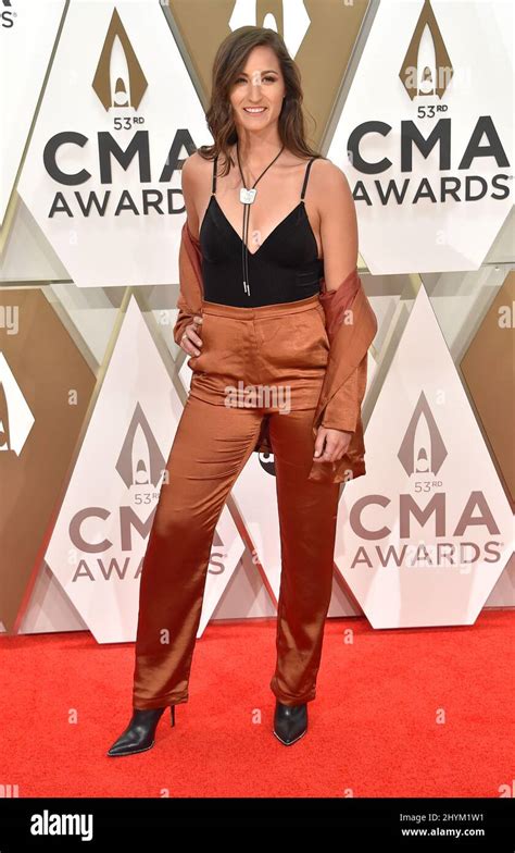 Angie K Arriving To The 53rd Annual CMA Awards Held At Bridgestone