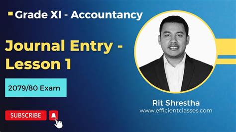 Grade Xi Accounting Full Online Course In Nepali Journal Entries