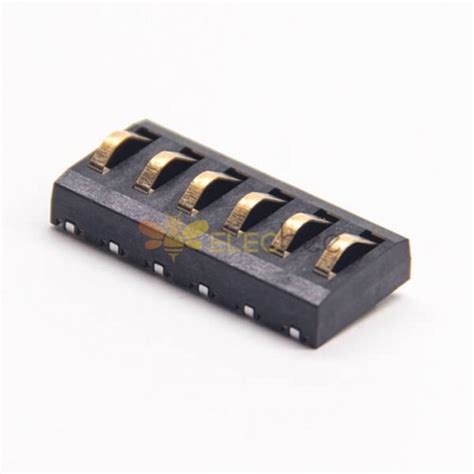 Connector 6Pin Female Socket PH4.0 PCB Mount SMD Golder Battery Connector