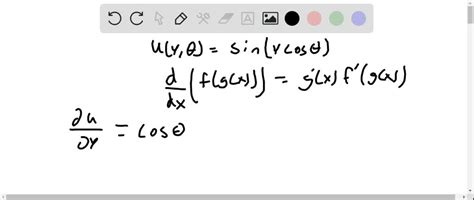 SOLVED Find the first partial derivatives of the function u r θ sin