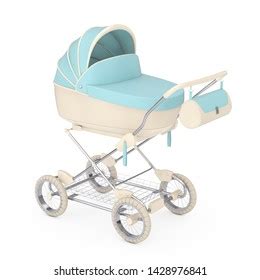 Vector Realistic Pink Blue Baby Stroller Stock Vector Royalty Free