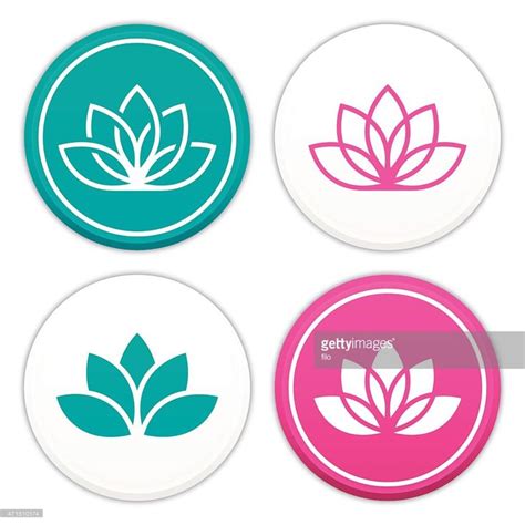 Lotus flower symbols and icons. EPS 10 file. Transparency effects... | Lotus flower art, Flower ...