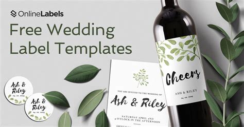 Wedding Label Template Free At Viamakaiblog Blog