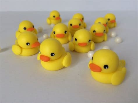 Fondant Rubber Ducks Edible Rubber Duck Fondant Duck Yellow Duck