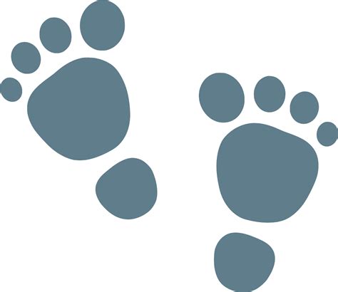 SVG pieds nus annonce pas bébé Image et icône SVG gratuite SVG Silh