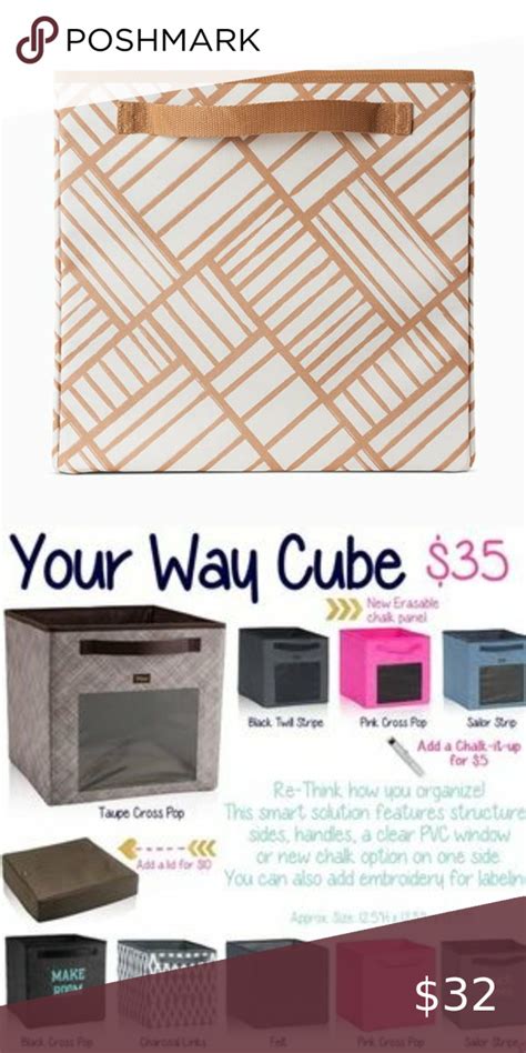 Thirty One Your Way Cube Fawn Patchwork Cube Pvc Windows Thirty One