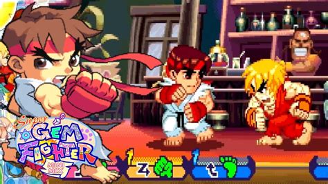 Super Gem Fighter Mini Mix Ryu Arcade Gameplay Pocket Fighter