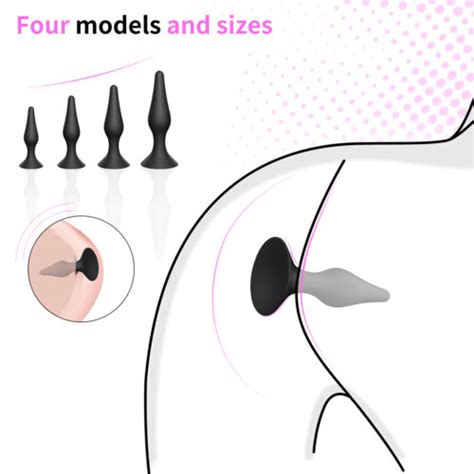 3 4Piece Silicone Anal Training Starter Kits Beginner Anal Trainer Butt Plug Set EBay