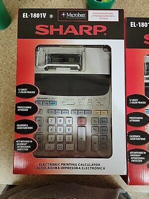 Sharp EL 1801V Printing Calculator 74000017191 EBay