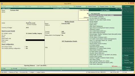 Tally Erp 9 How To Create Ledgers Alter Ledgers View Ledgers And Delete Part 2 Youtube