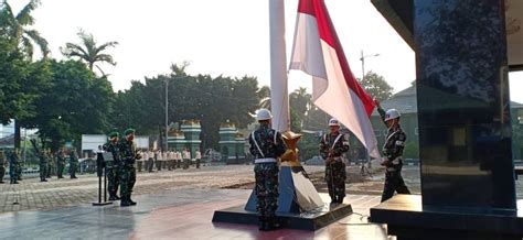 Kodim Jakarta Timur Gelar Upacara An Tingkatkan Peran Penyejuk