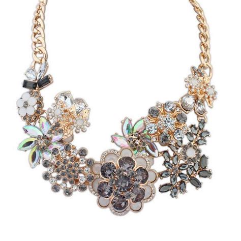 Fashion Statement Necklace Zinc Alloy With Acrylic With 24lnch